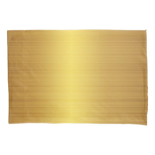 Luxury Gold Brushed Metal Texture 10 Pillowcase (Front-Left)
