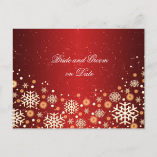 Luxury Gold Christmas Spirit Save date card
