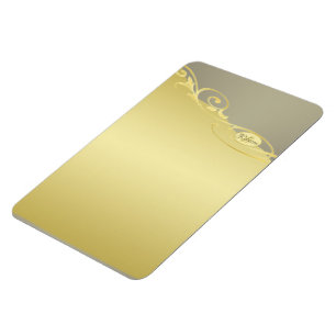 Luxury gold decorative on gold & silver, Monogram Magnet