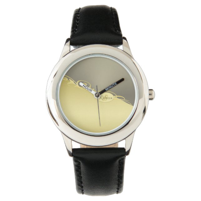 Luxury gold decorative on gold & silver, Monogram Watch (Front)