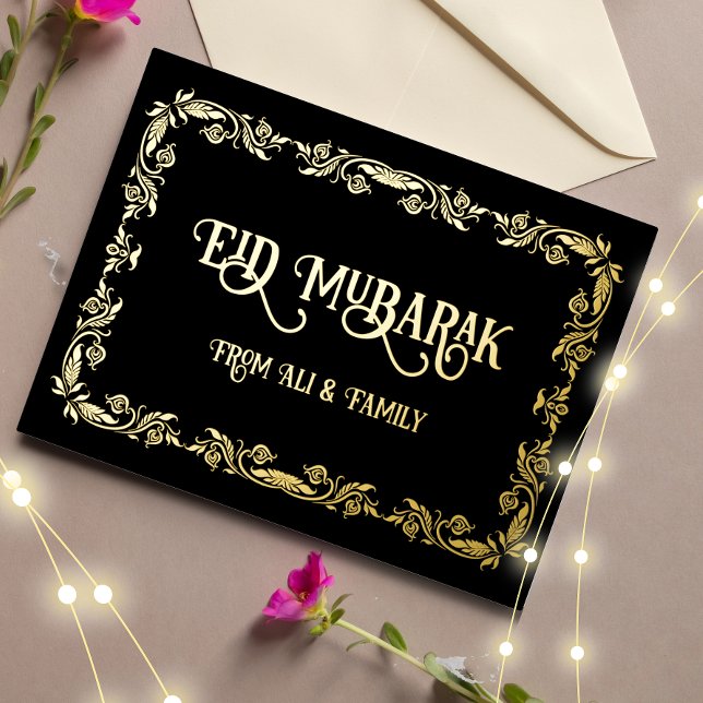 Luxury Gold Eid Mubarak Postcard (Creator Uploaded)
