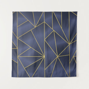 Luxury gold geometric seamless pattern tapestry
