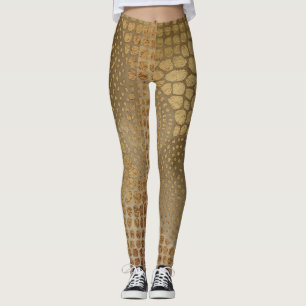 Luxury Gold Girraffe Skin Pattern Leggings