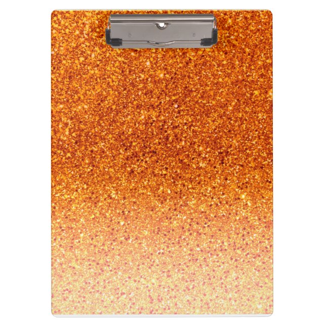 Luxury Gold Glitter Clipboard (Front)
