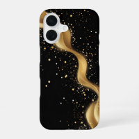 Luxury Gold Glitter Dust Abstract Art