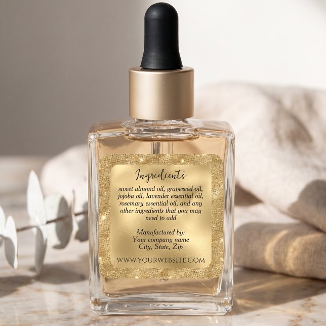 Luxury Gold Glitter Ingredients Label (Creator Uploaded)