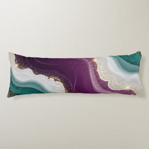 Luxury Gold Glitter Marble Pattern Body Cushion