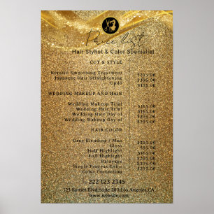 Luxury Gold Glitter Poster