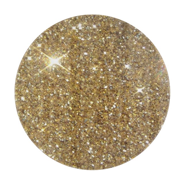 Luxury Gold Glitter - Printed Image Cutting Board (Front)