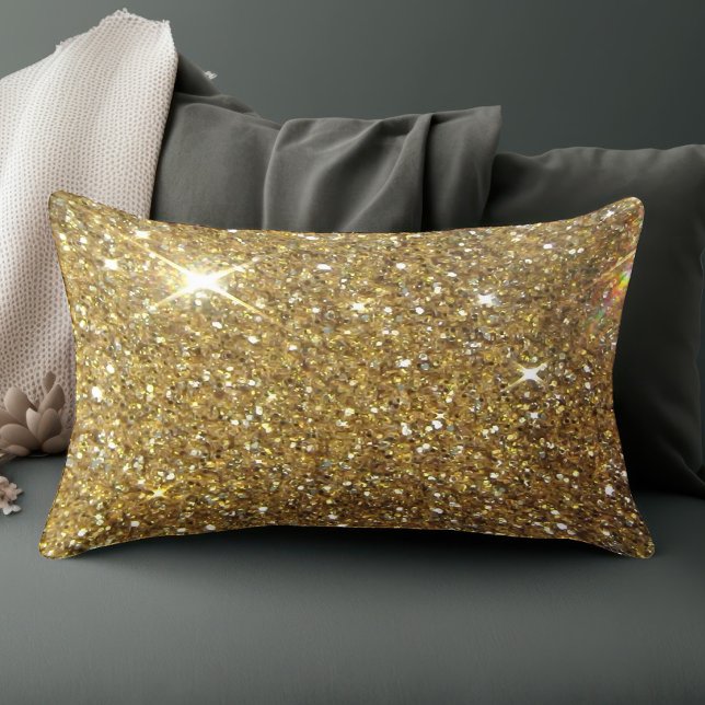 Luxury Gold Glitter - Printed Image Decorative Cushion (Creator Uploaded)