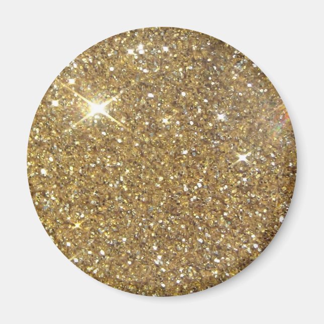 Luxury Gold Glitter - Printed Image Magnet (Front)