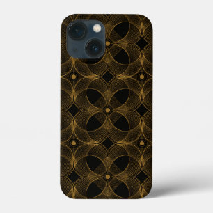 Luxury Gold Guilloché Seamless Pattern iPhone 13 Mini Case