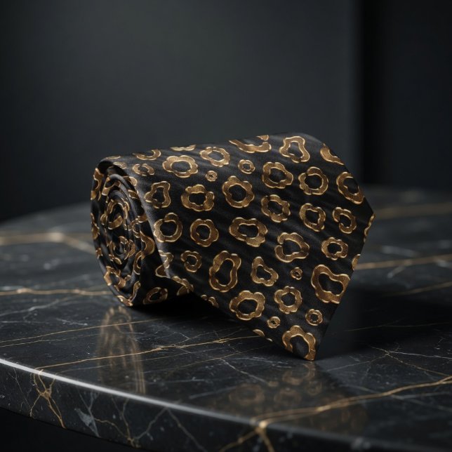 Luxury Gold Leopard Spots Tie (Creator Uploaded)