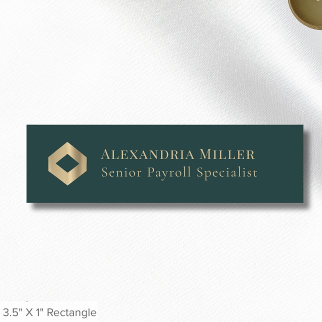 Luxury Gold Logo Name Tag (Creator Uploaded)