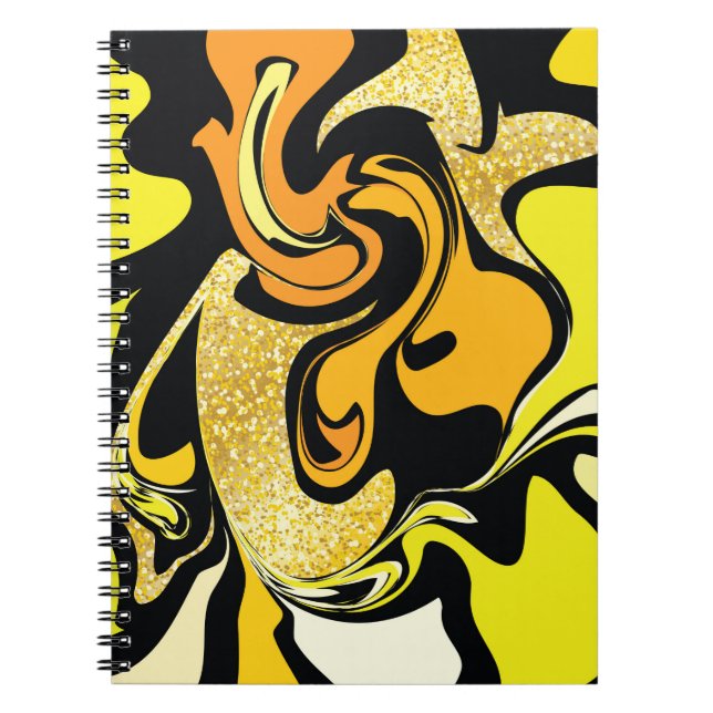 Luxury gold marble texture notebook (Front)