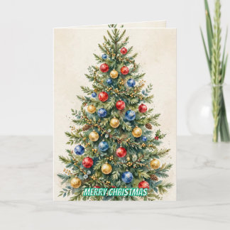 Luxury Gold Merry Christmas Card