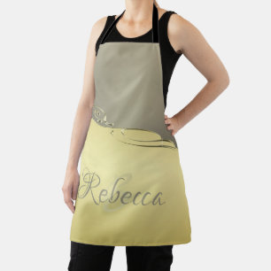 Luxury gold metal decorative on gold and silver apron