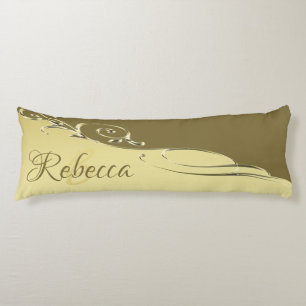Luxury gold metal decorative on Military gold Body Cushion