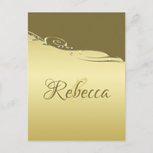 Luxury gold metal decorative on Military gold Postcard