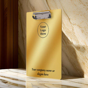 Luxury gold metallic clipboard