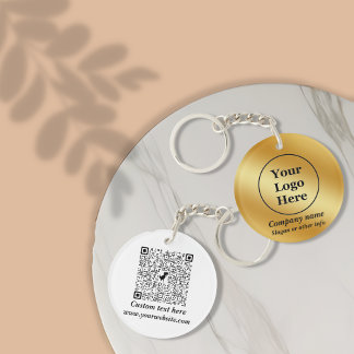 Luxury gold metallic key ring