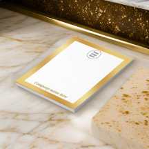 Luxury gold metallic Notepad