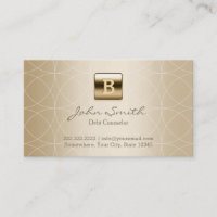 Luxury Gold Monogram Debt Counsellor