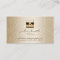 Luxury Gold Monogram Talent Agent