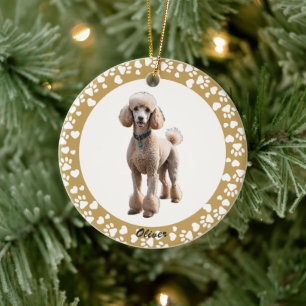 Luxury Gold Photo Frame Pet Memorial Keepsake Ceramic Ornament