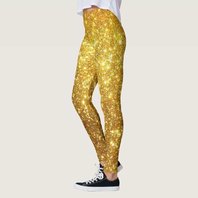 Luxury Gold Popular Gift Glitter Leggings (Left)