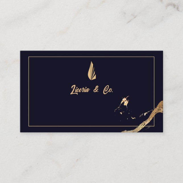 Luxury Gold Premium Tattoo Artist Appointment  Business Card (Front)