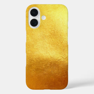 Luxury Gold Rich Elegant Metallic Smooth Pattern iPhone 16 Case