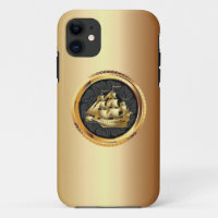 Luxury Gold Sailing Boat iPhone 5 Case