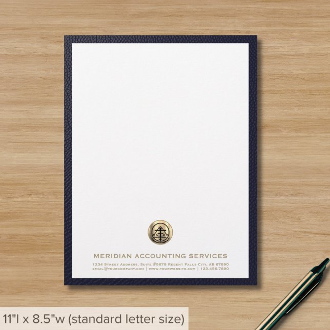 Luxury Gold Seal Accounting Business Letterhead (Creator Uploaded)