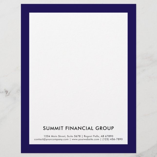 Luxury Gold Seal Logo Business letterhead (Front)