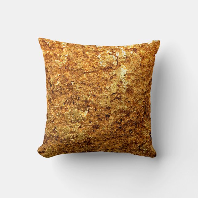Luxury gold texture. cushion (Front)