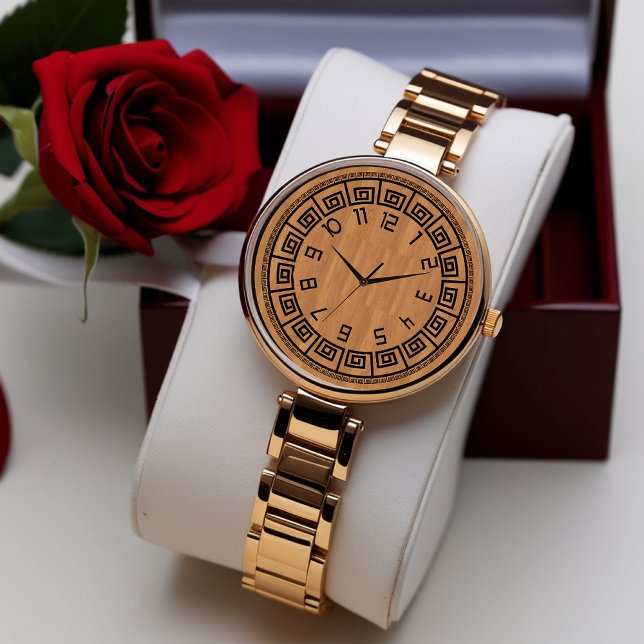 Luxury Gold Watch - Elegant Patterned Dial Gift (Creator Uploaded)