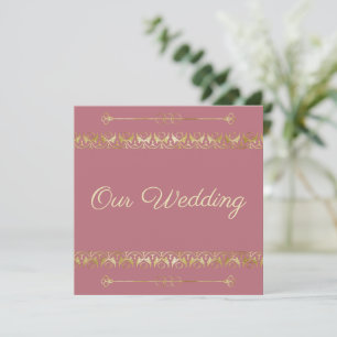 Luxury Gold Wedding Invitation