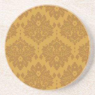 Luxury Golden Damask Coaster