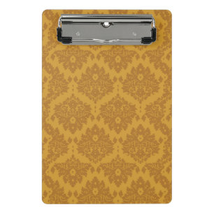 Luxury Golden Damask Mini Clipboard