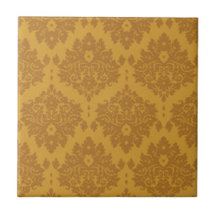 Luxury Golden Damask Tile