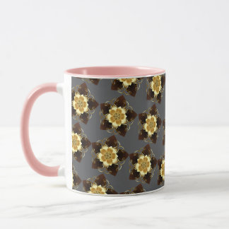 Luxury Golden Floral Mandala Ornamental Design Mug