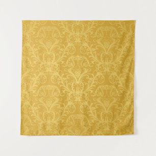 Luxury Golden Floral: Seamless Wallpaper Tapestry
