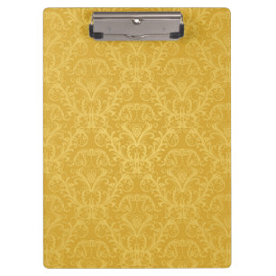 Luxury Golden Floral Wallpaper Clipboard