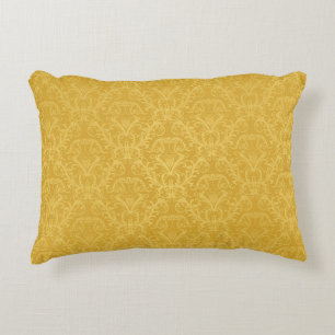 Luxury Golden Floral Wallpaper Decorative Cushion