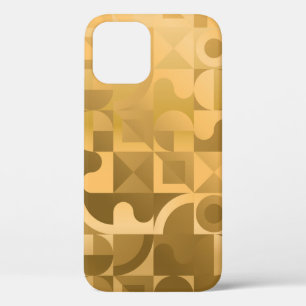 Luxury golden geometric seamless pattern iPhone 12 case