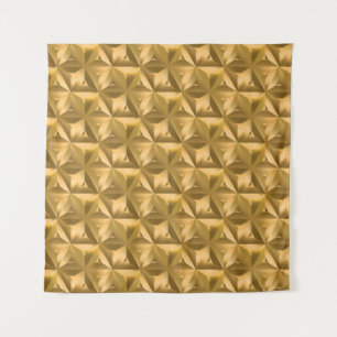 Luxury golden geometric seamless pattern tapestry