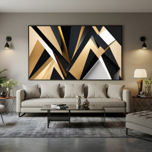 Luxury Golden Geometry Poster