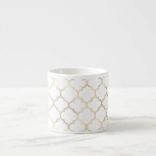 Luxury Golden Islamic Geometric Pattern Motifs Espresso Cup