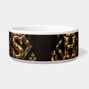Luxury Golden Letter S Crown Diamond Monogram